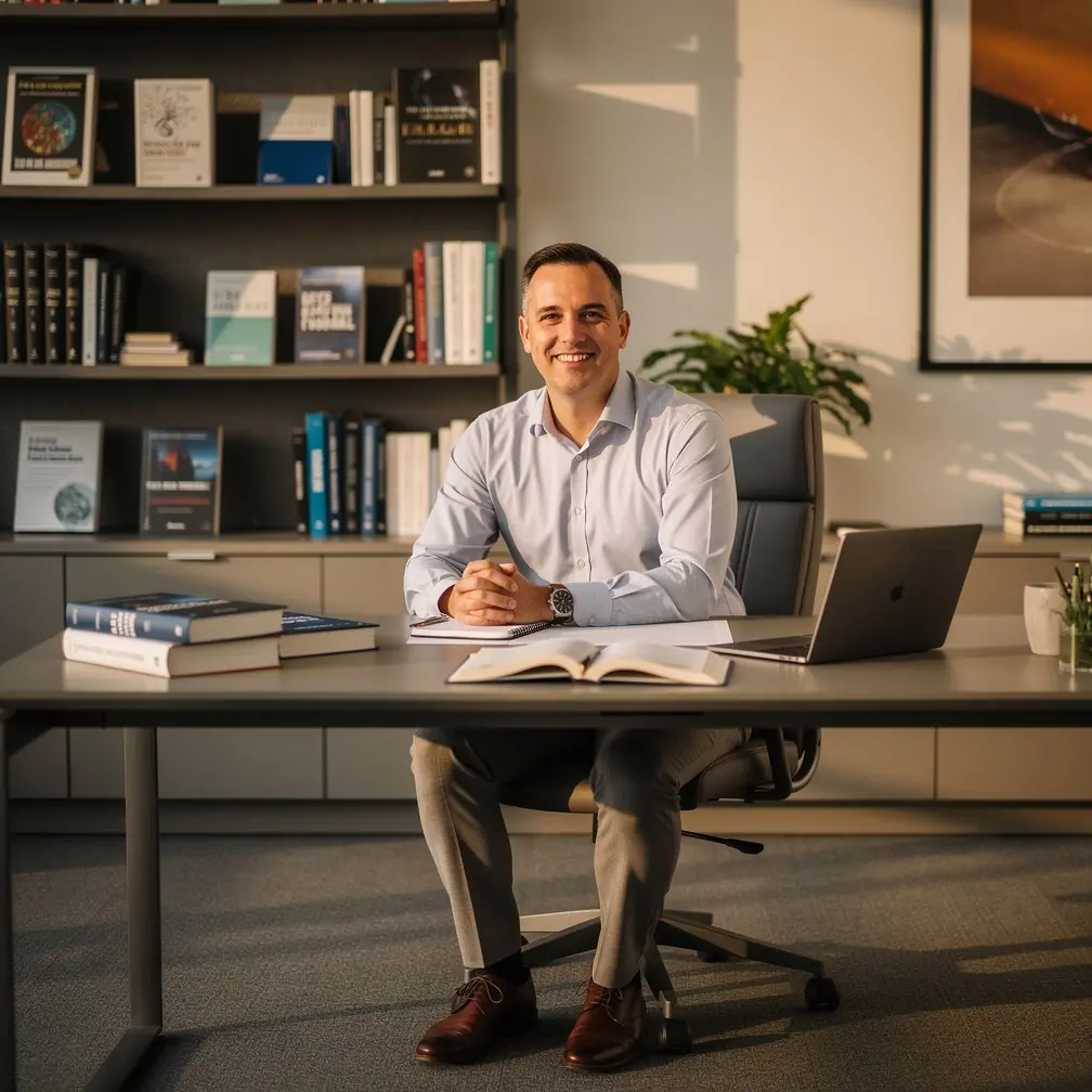 Pénzügyi tanácsadó szakember segít ügyfélnek személyre szabott költségvetési terv kidolgozásában modern irodai környezetben.